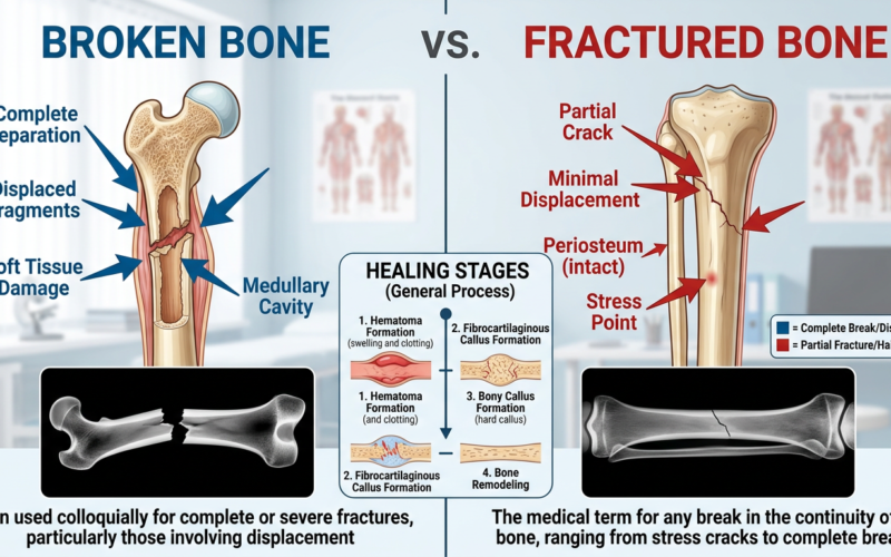 Is Broken & Fracture the Same