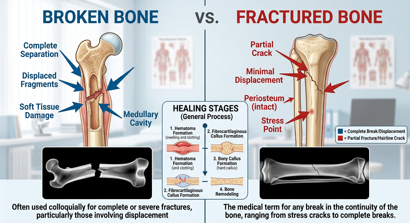 Is Broken & Fracture the Same