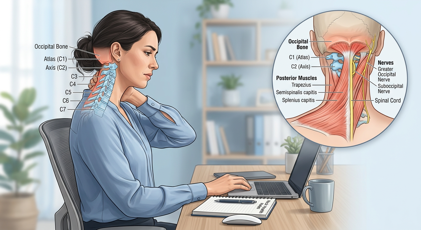 Neck Pain & Soreness at Base of Skull